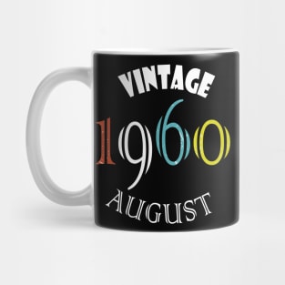 1960 Vintage August Birthday Mug